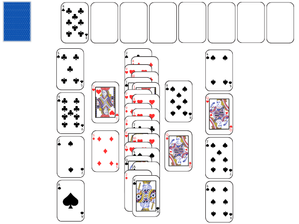 Braid Solitaire set up: card layout